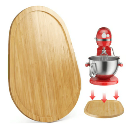 Handmade Bamboo Mixer Sliding Tray