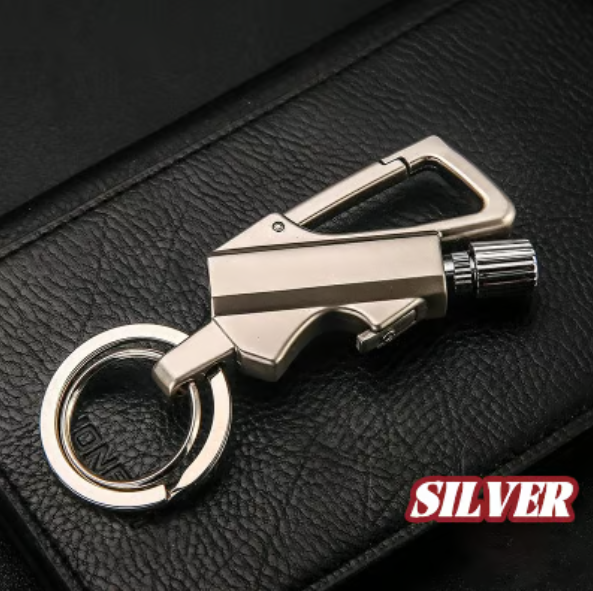 Permanent Match Keychain Lighter with Multitool