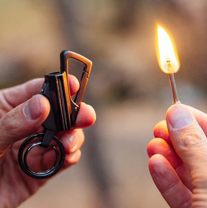 Permanent Match Keychain Lighter with Multitool