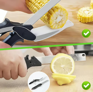 2-in-1 Detachable Kitchen Scissor Knife
