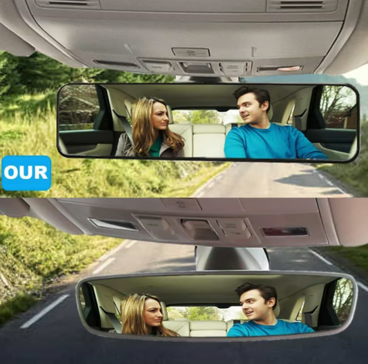 Universal Clip-On Panoramic Wide-Angle Rearview Mirror
