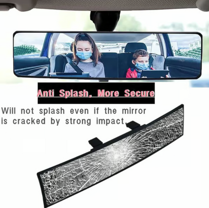 Universal Clip-On Panoramic Wide-Angle Rearview Mirror