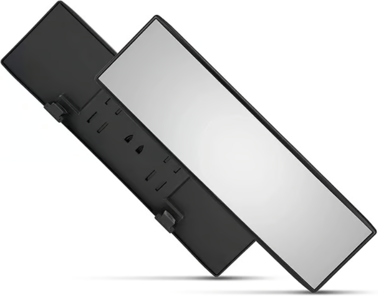 Universal Clip-On Panoramic Wide-Angle Rearview Mirror