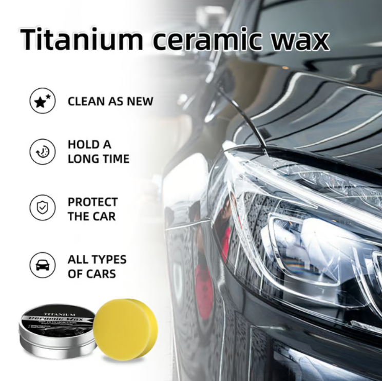 Titanium Ceramic Wax Cream – 9H Hardness Protection with High-Gloss Finish in 15 Minutes