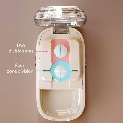 Compact Precision Tablet Splitter with Storage Compartment