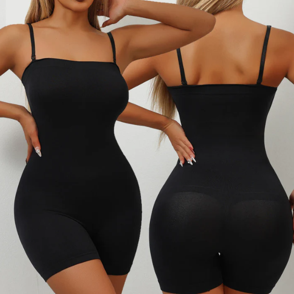 Women’s Sculpting Seamless Bodysuit with Adjustable Straps