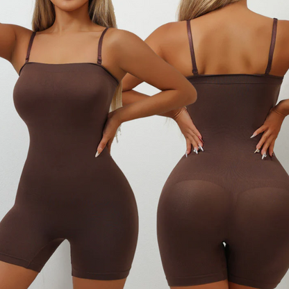 Women’s Sculpting Seamless Bodysuit with Adjustable Straps