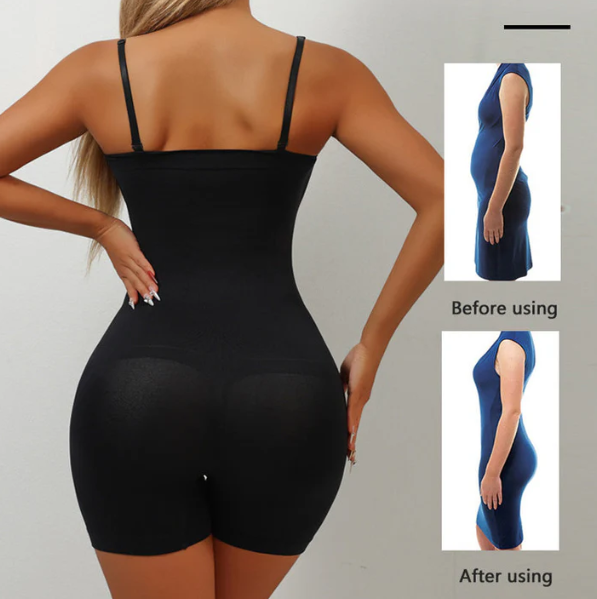 Women’s Sculpting Seamless Bodysuit with Adjustable Straps