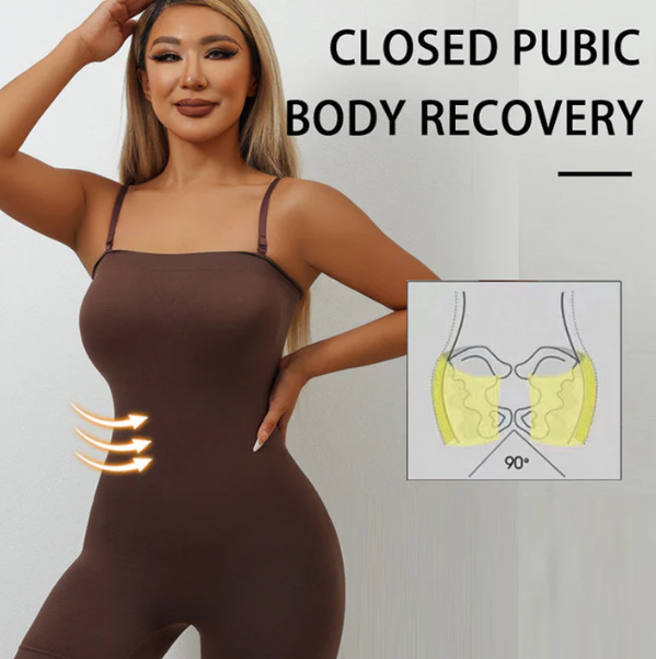 Women’s Sculpting Seamless Bodysuit with Adjustable Straps
