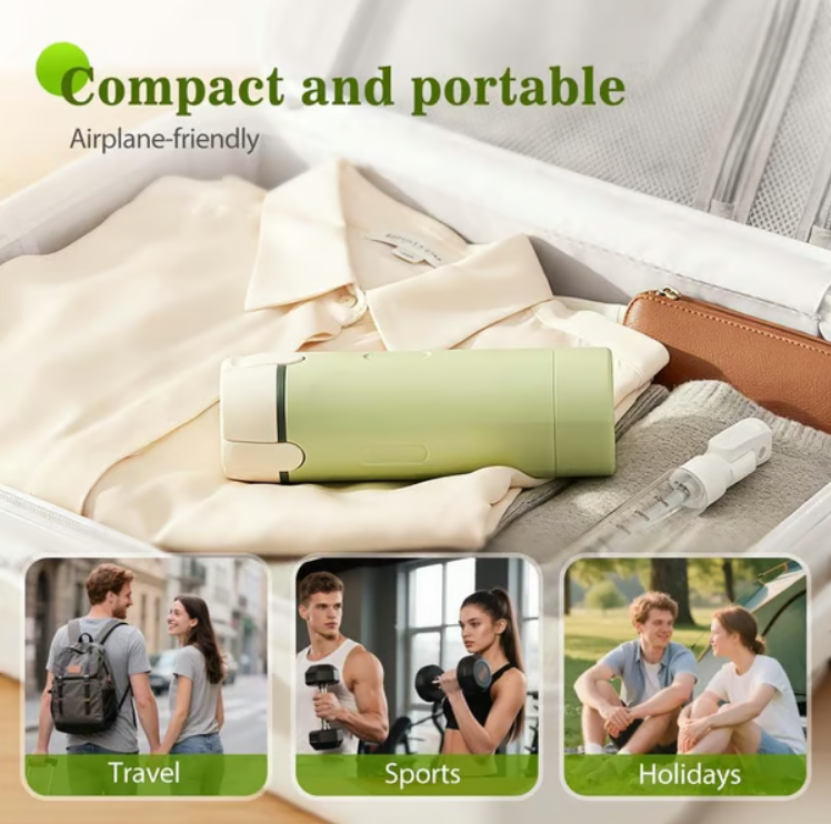 Compact 4-Chamber Travel Toiletry Dispenser Bottle