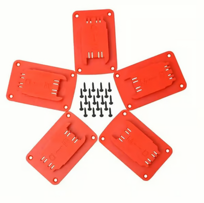 5-Pack Power Tool Battery Mounting Brackets for 12V–20V Systems