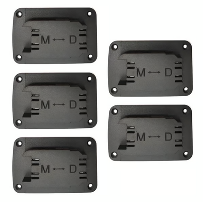 5-Pack Power Tool Battery Mounting Brackets for 12V–20V Systems