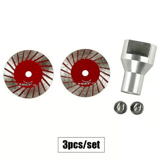 1.57" Diamond Cutting Disc Set with Removable Flange