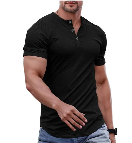 Men’s Alderin Tailored Henley T-Shirt