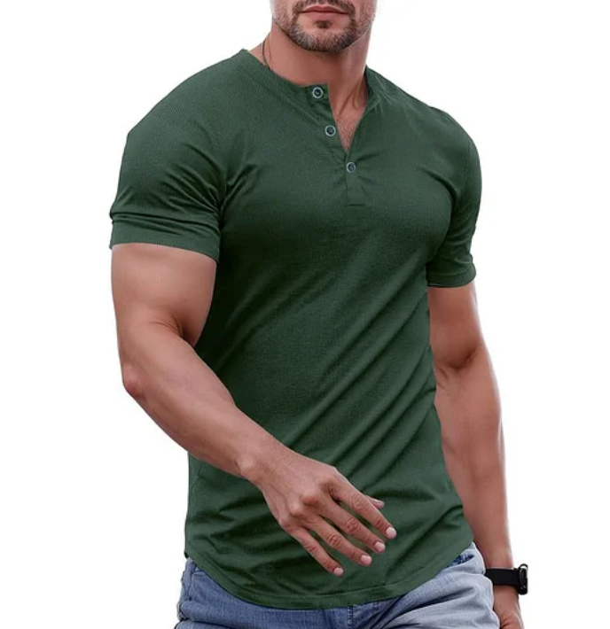 Men’s Alderin Tailored Henley T-Shirt