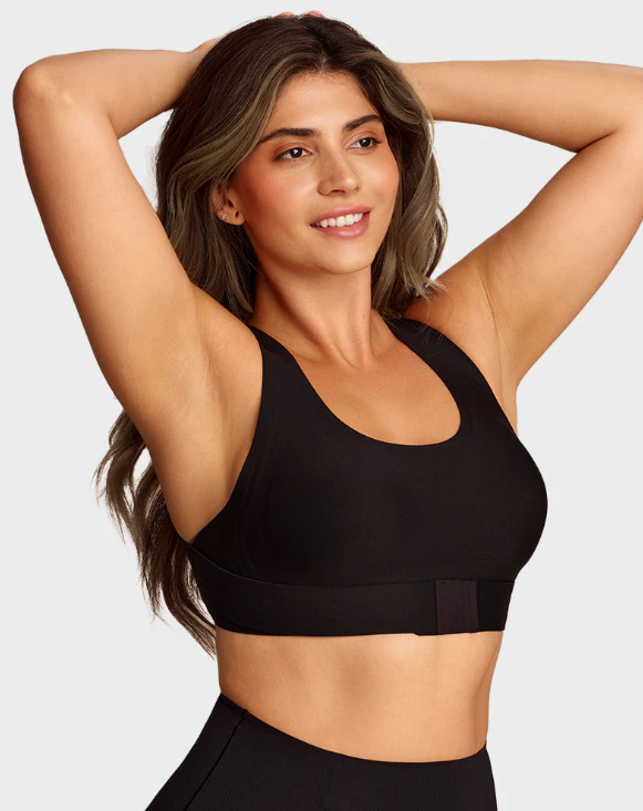 Women’s Front-Fastening Cross-Back Support Bra