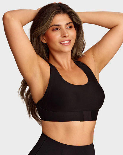 Women’s Front-Fastening Cross-Back Support Bra