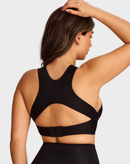 Women’s Front-Fastening Cross-Back Support Bra