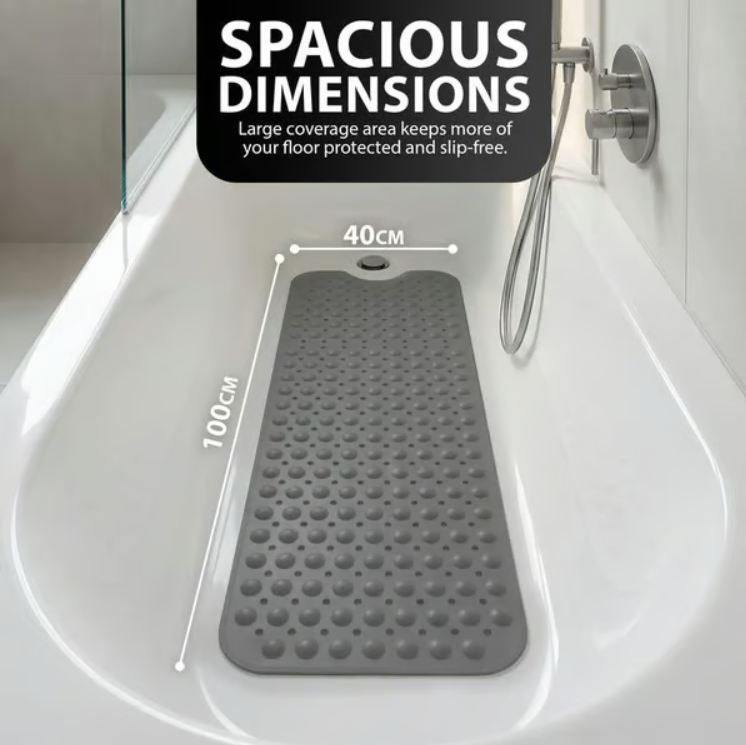 100 x 40 cm SecureGrip Anti-Slip Bath Mat