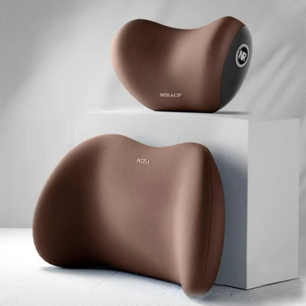 Car Memory Foam Headrest & Lumbar Support Cushion Set