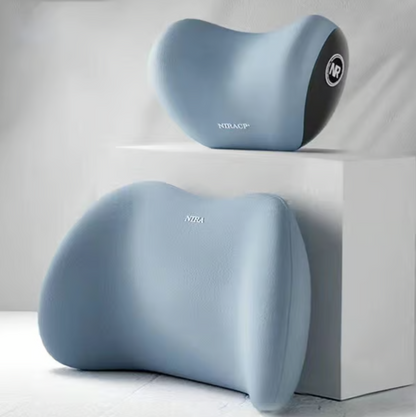 Car Memory Foam Headrest & Lumbar Support Cushion Set