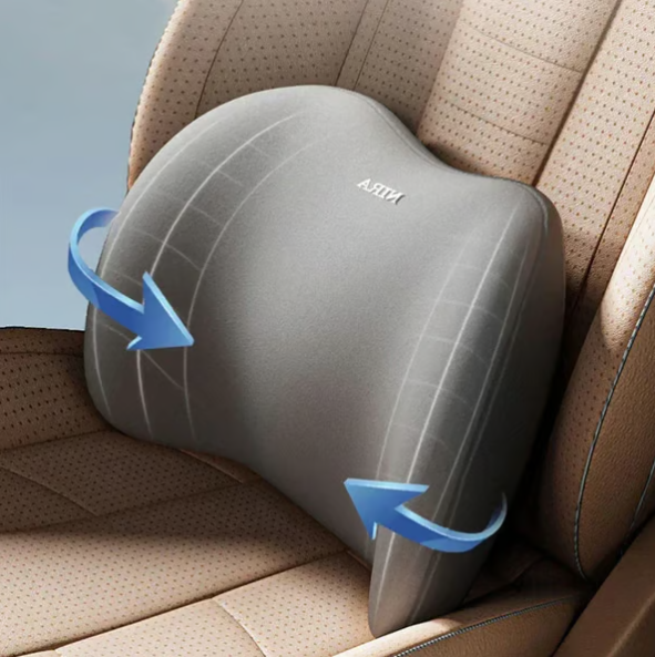 Car Memory Foam Headrest & Lumbar Support Cushion Set