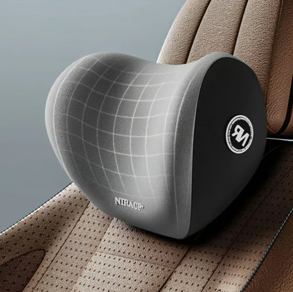 Car Memory Foam Headrest & Lumbar Support Cushion Set