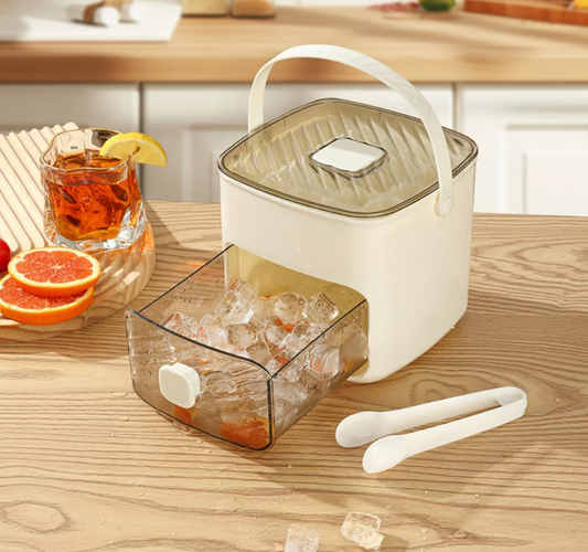 Stackable Ice Cube Tray Set with Storage Bin and Scoop