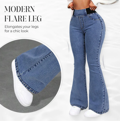 Women’s High-Rise Stretch Flared Denim Jeans