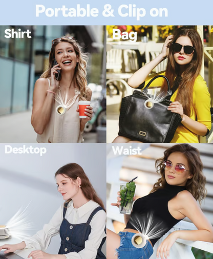 360° Rotating Clip-On Portable Mini Fan