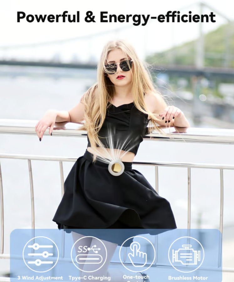 360° Rotating Clip-On Portable Mini Fan