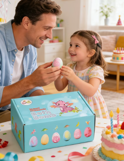 Kids Dinosaur Surprise Bath Fizz Egg Set
