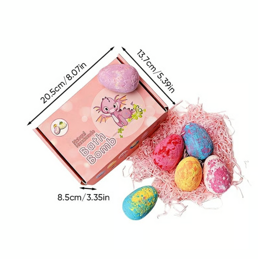 Kids Dinosaur Surprise Bath Fizz Egg Set