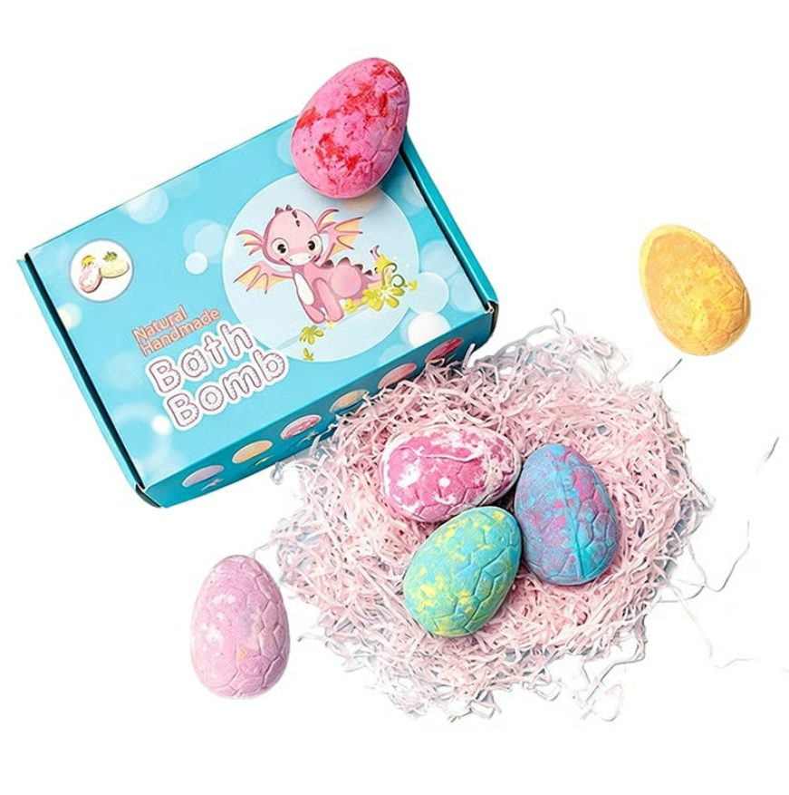 Kids Dinosaur Surprise Bath Fizz Egg Set