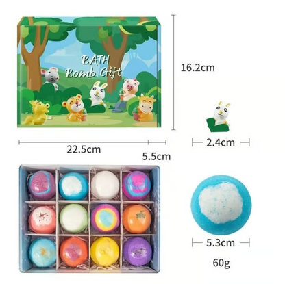 Kids Dinosaur Surprise Bath Fizz Egg Set