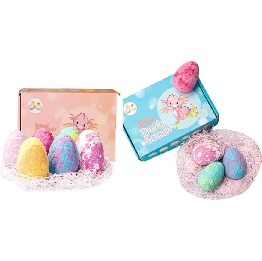 Kids Dinosaur Surprise Bath Fizz Egg Set