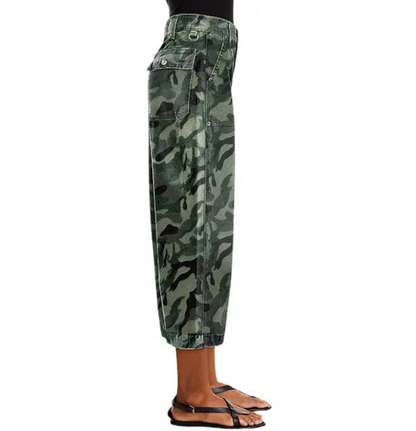 Women’s Urban Camo High-Waist Wide-Leg Pants