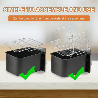 3-Tier Stainless Steel Air Fryer Rack Grill