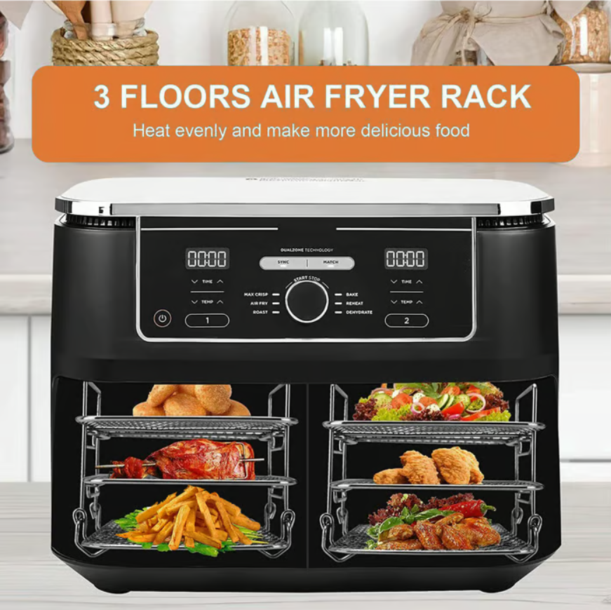 3-Tier Stainless Steel Air Fryer Rack Grill