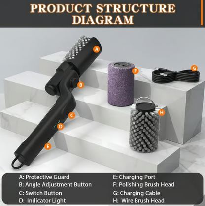 Cordless Electric BBQ Grill Cleaning Brush