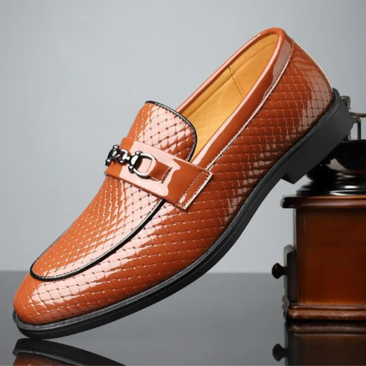 Men’s Leather-Look Classic Slip-On Loafers