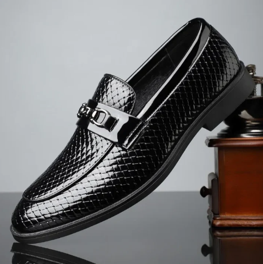 Men’s Leather-Look Classic Slip-On Loafers