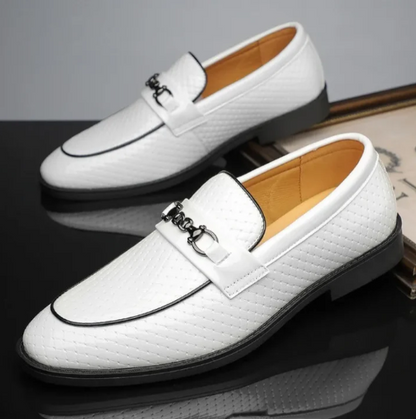 Men’s Leather-Look Classic Slip-On Loafers