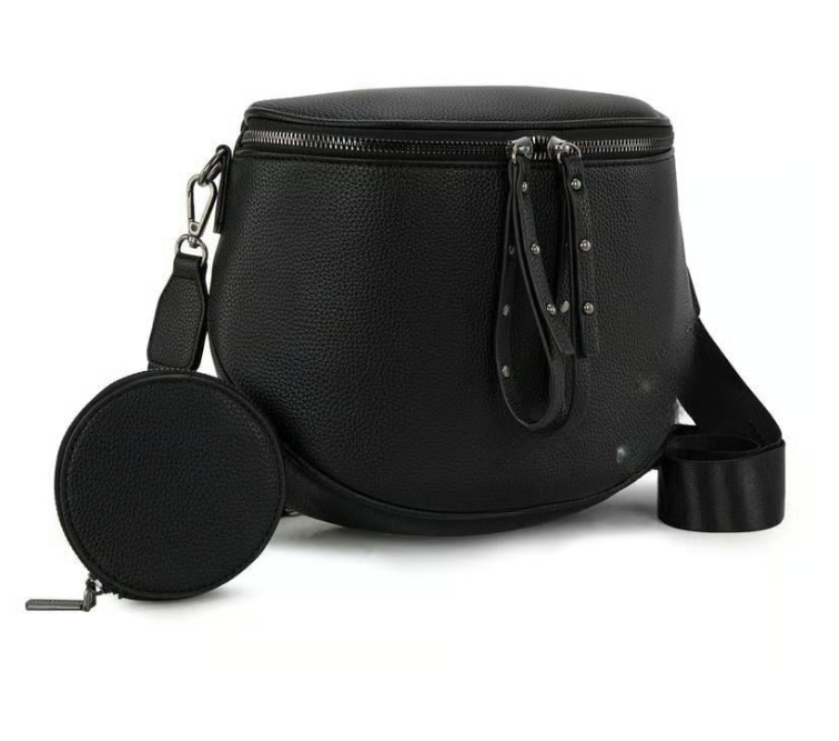 Women’s Large Crossbody Sling Bag with Coin Pouch