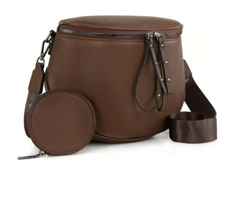 Women’s Large Crossbody Sling Bag with Coin Pouch