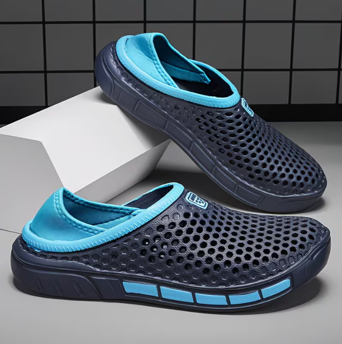 Men’s Breathable Slip-On Mesh Summer Clogs