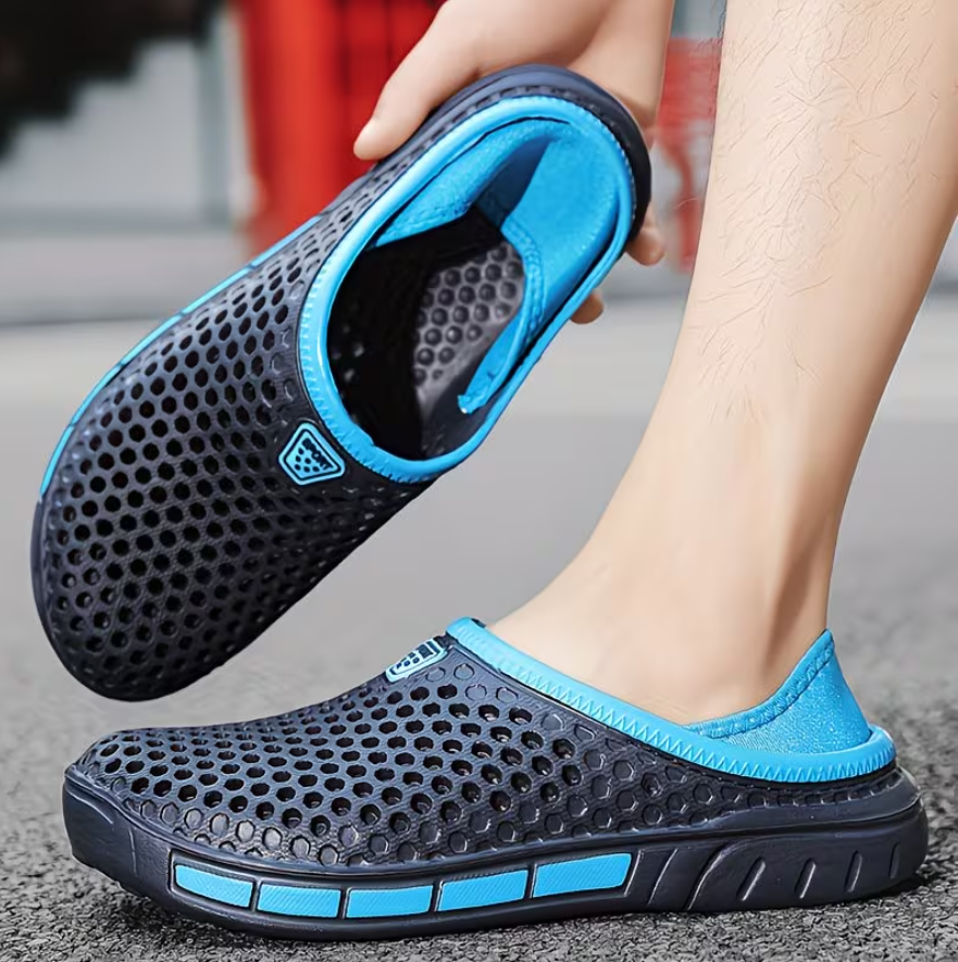 Men’s Breathable Slip-On Mesh Summer Clogs