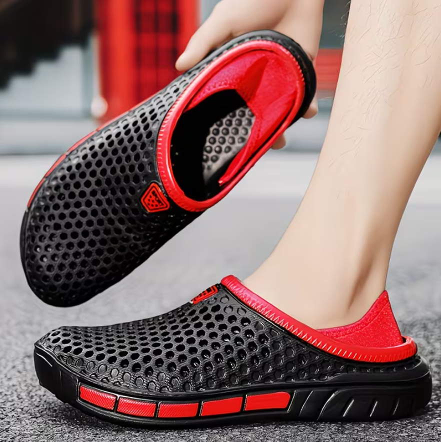 Men’s Breathable Slip-On Mesh Summer Clogs