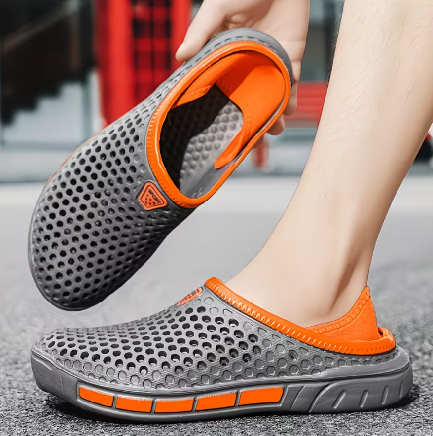 Men’s Breathable Slip-On Mesh Summer Clogs