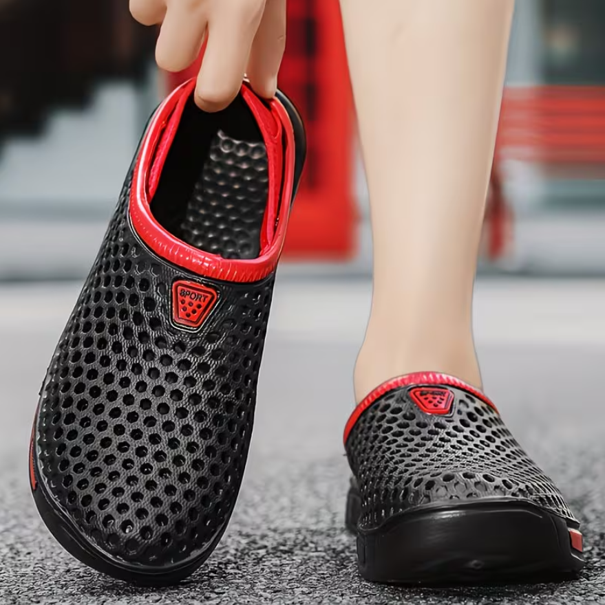Men’s Breathable Slip-On Mesh Summer Clogs